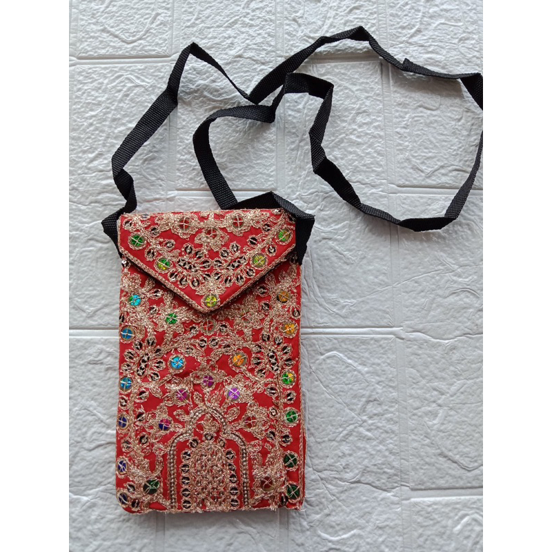 RK Tas selempang arab tas dompet Hp oleh oleh haji umroh random