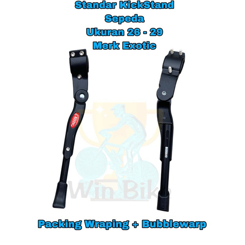 Standar Sepeda Jagang Sepeda 26 - 29 Bahan Alloy Exotic KickStand New Free Packing Wraping + BubbleW