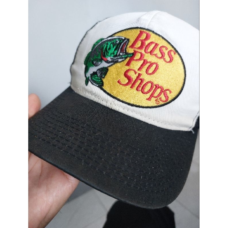 Bass Pro Shops Original Logo Bordir Preloved full tag topi trucker jaring good condition