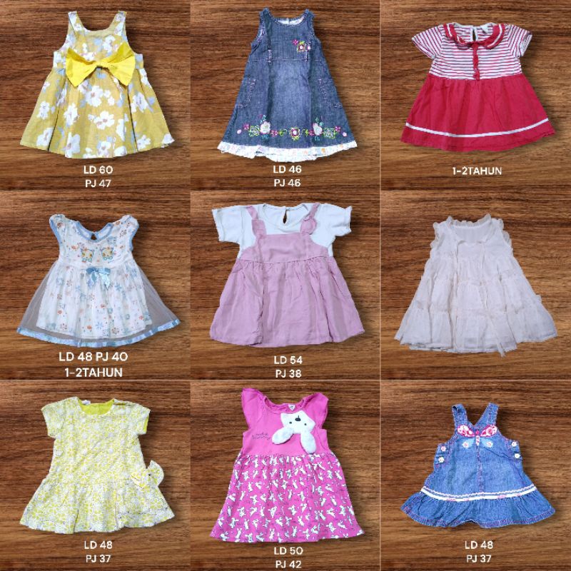 (PART 1) PRELOVED DRESS BAJU ANAK BAYI PEREMPUAN