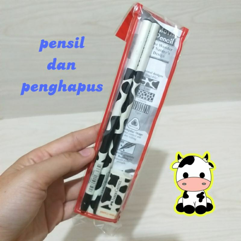 

set alat tulis pencil dan penghapus anak sekolah