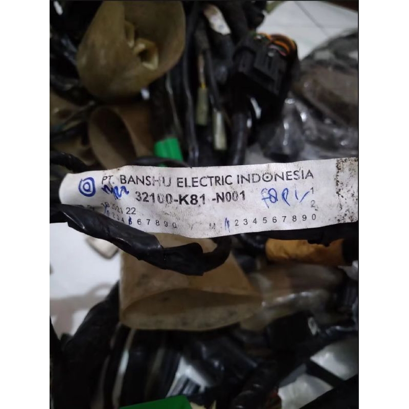 Subharness Kabel Body Beat Eco Beat 2017-2019 K81-N001 Non ISS Copotan Original