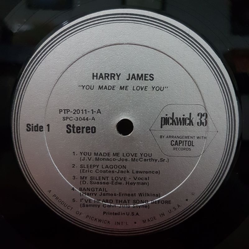 Vinyl Piringan Hitam 12 inch Harry James - You Made Me Love You