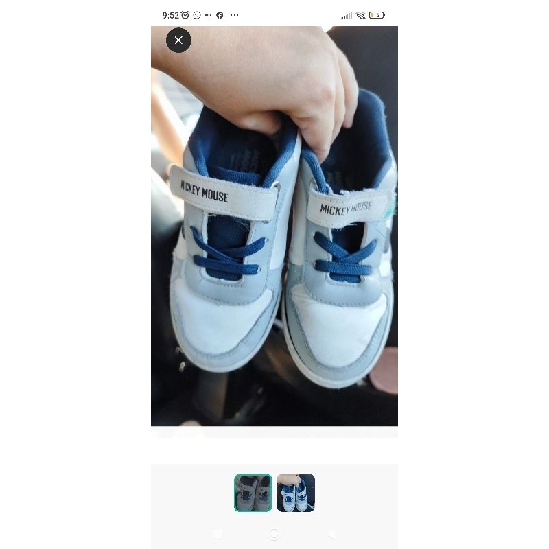 sepatu putih anak laki perempuan branded disney lucu sport station