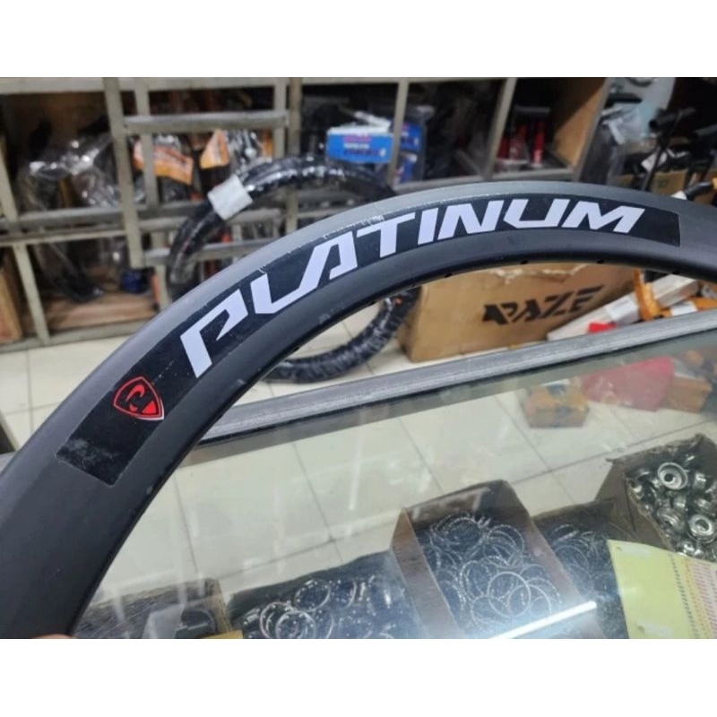 velg rims sepeda balap fixie 700c PLATINUM tinggi 5cm