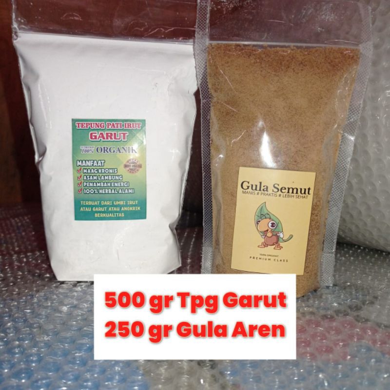 

500 gr Tepung pati irut dan 250 gr Gula aren bubuk Serbaguna|Original Murni