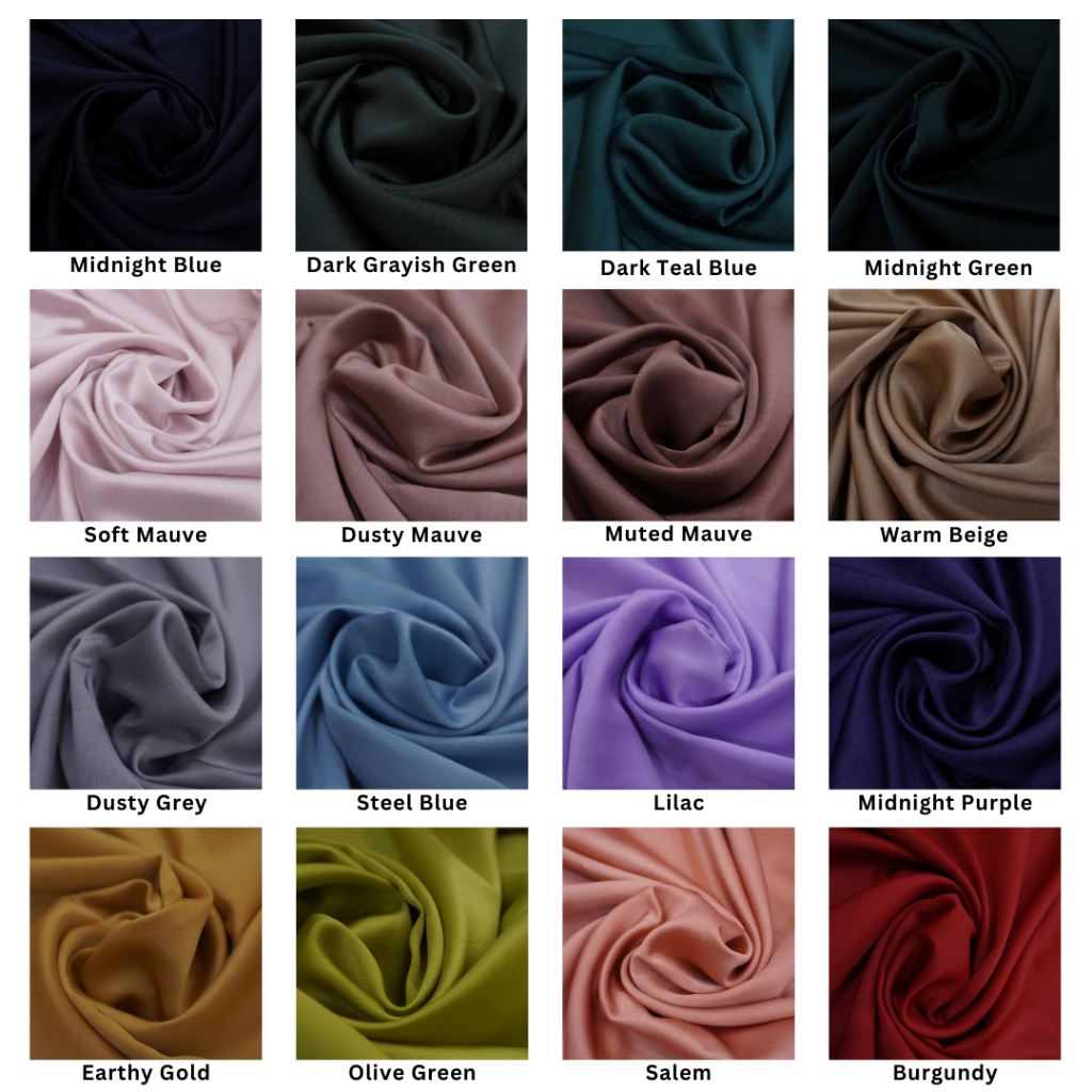 Kain Satin Maxmara Polos Premium