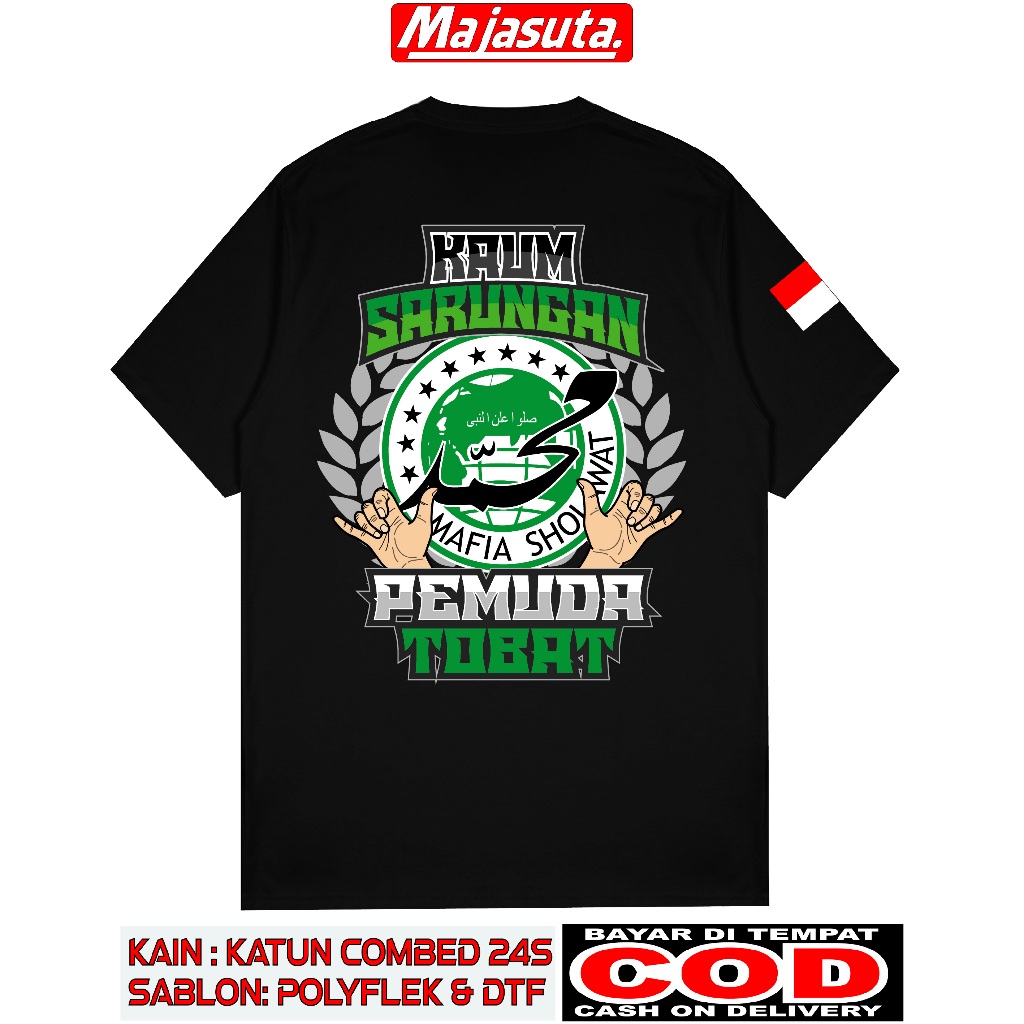 KAOS KAUM SARUNGAN PEMUDA TOBAT MAFIA SHOLAWAT SABLON DTF KAOSKEREN KAOSDISTRO KAOSMAFIASHOLAWAT