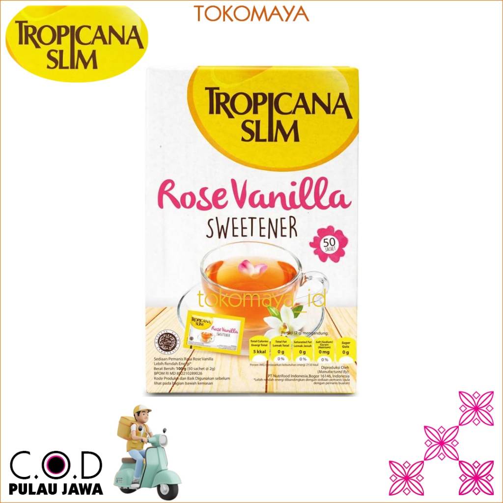 

Tropicana Slim Sweetener Rose Vanilla 50 sch