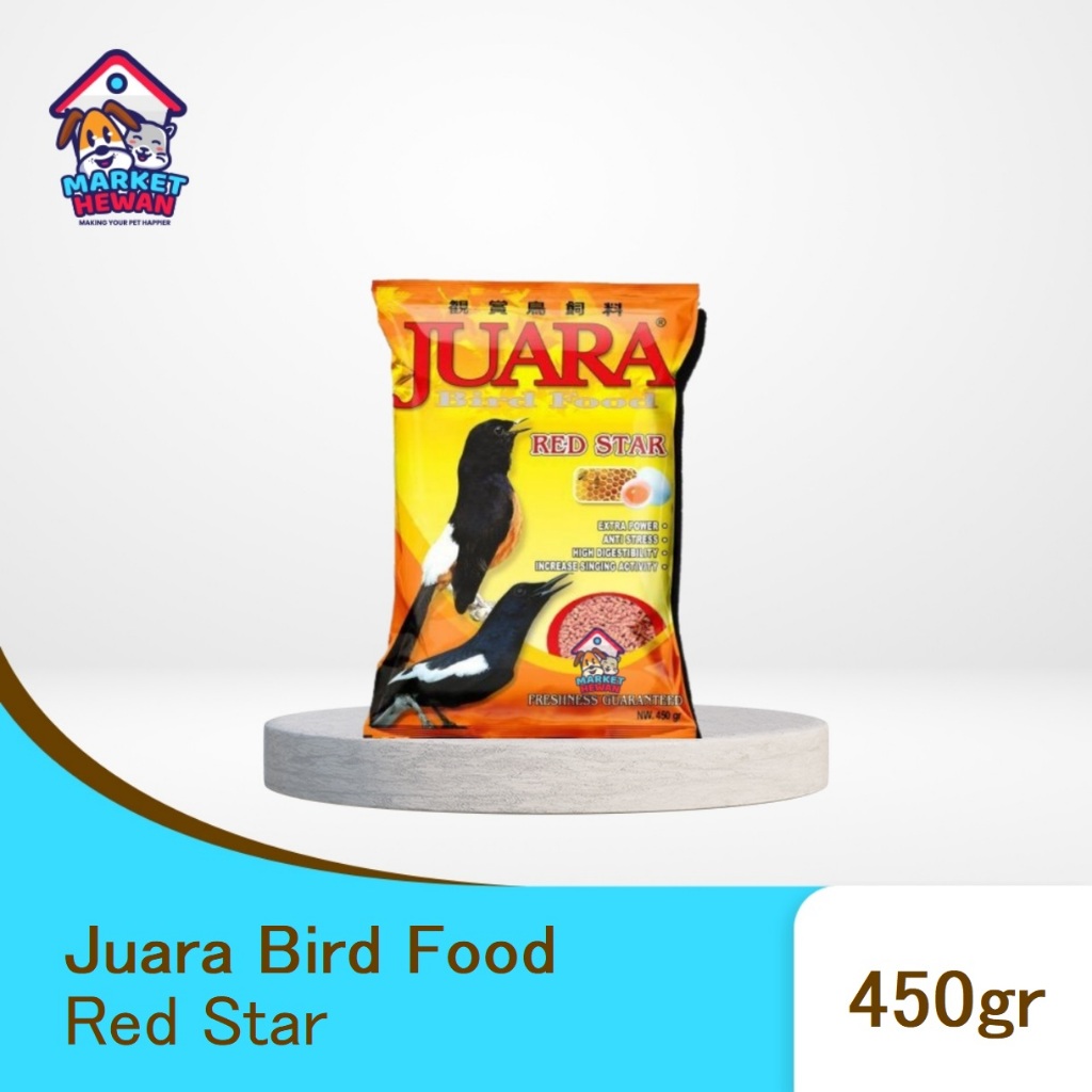 Juara Bird Food Red Star Pakan Burung Juara Japfa High Protein Pur 450 gram