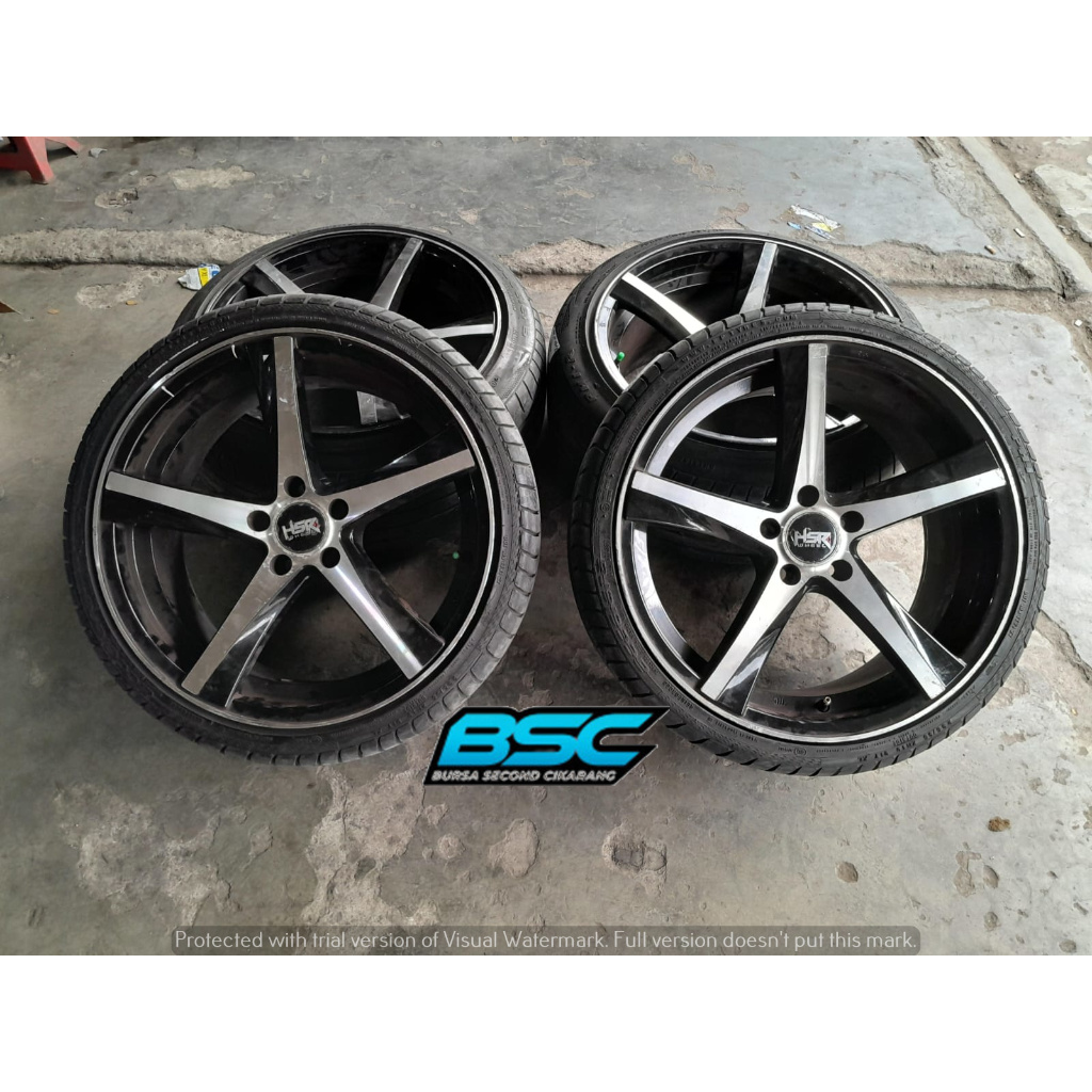 Velg Mobil Second R19 HSR Panike Pcd 5x112 Ban Bonusan Ring 19 Mercy Mercedez Rush Terios Civic CRV 