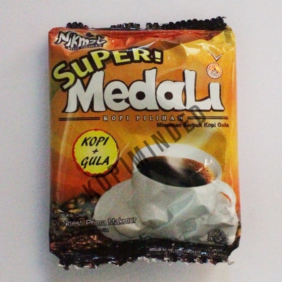 

kopi hitam kental manis cap medali sachet 1 pak isi 20 Bungkus