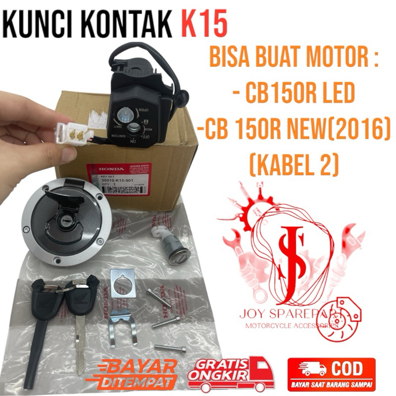 KUNCI KONTAK/KUNCI ASSY SET+KUNCI JOK+TUTUP TANGKI BUAT MOTOR CB150R NEW-CB150R LED