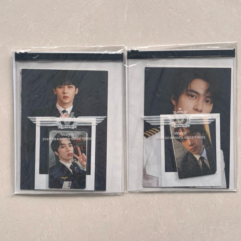 [READY NEW&SEALED] WayV Official MD 2022 Season's Greetings Photo Pack Full Set Photocard Polaroid K