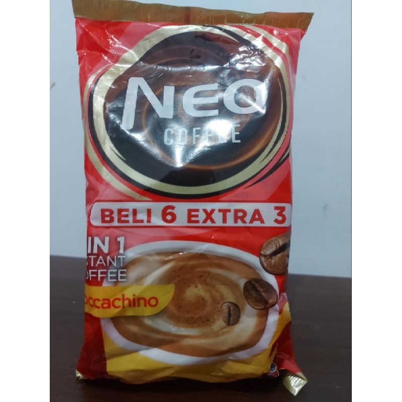 

Neo Coffee Merah Moccachino 3 in 1 Instant Coffee 9pcs Bag