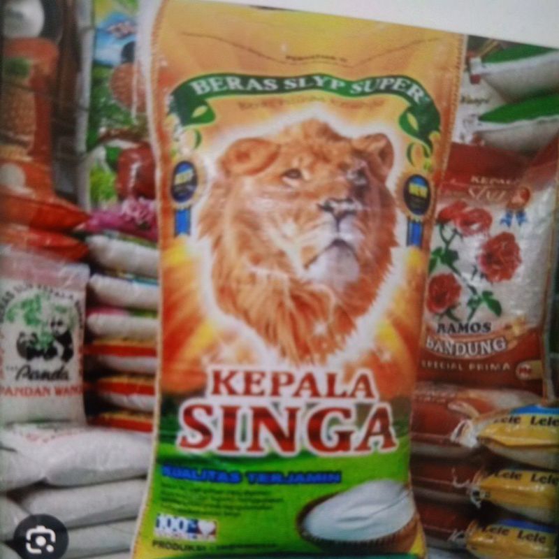 

Beras cap merek kepala singa 20kg