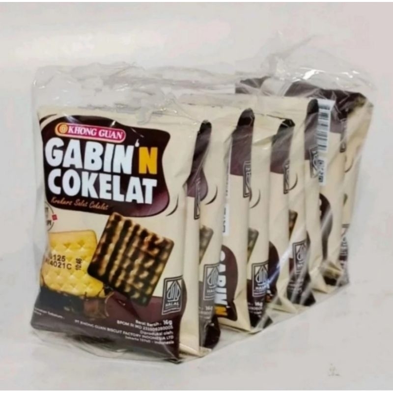 

Khong Guan Gabin Cokelat isi 10 Pcs