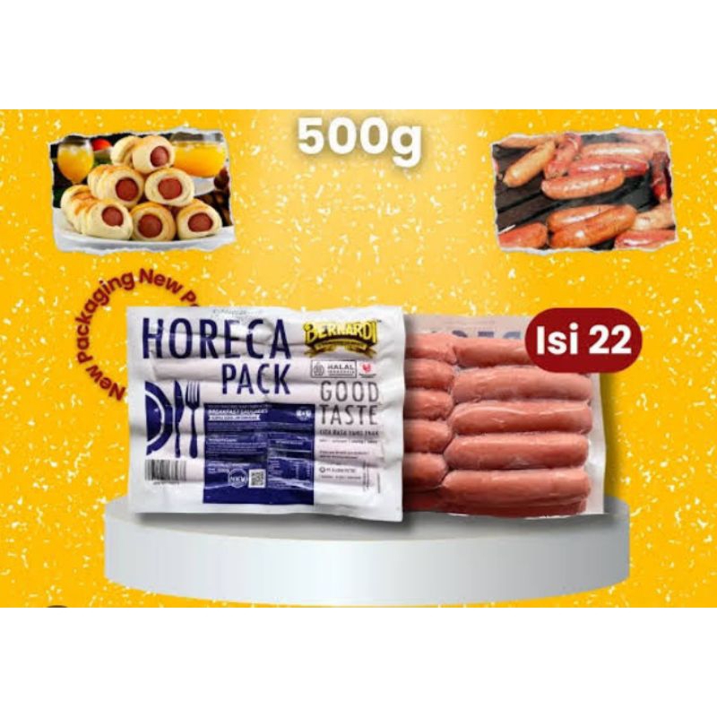 

Sosis Kombinasi Sapi & Ayam Bernardi Horeca Pack 500 Gr CL (harus dikupas)