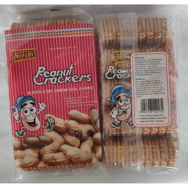 

Interbis Peanut Biscuits 275 gr - Biskuit dengan Krim Kacang