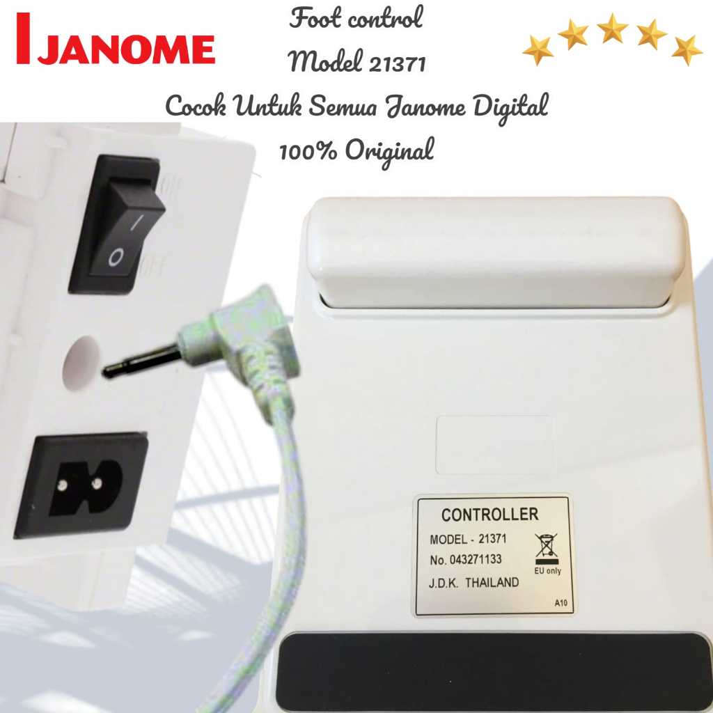 JANOME GENUINE PART - Pedal Injakan Dinamo Mesin Jahit Janome memory craft #21371