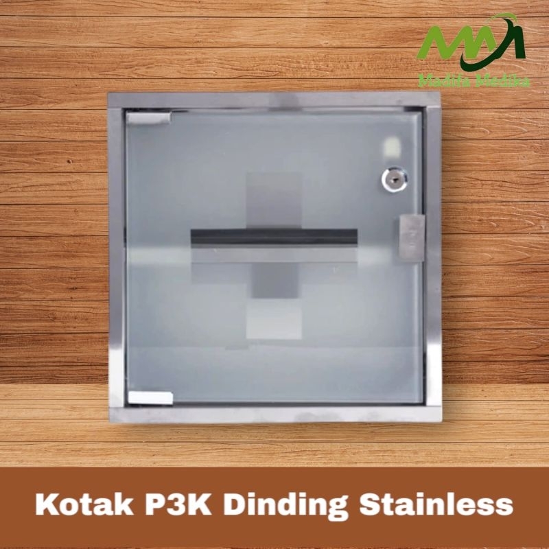 Kotak P3K Dinding Stainless Steel  Kotak Perlengkapan Obat  Lemari Obat Stainless Steel