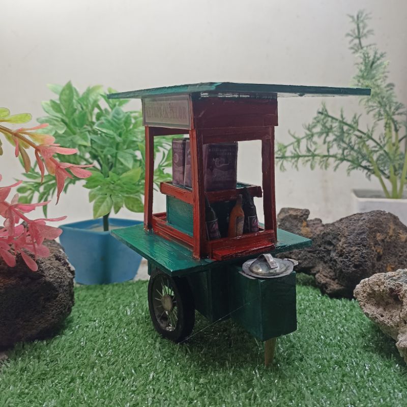 Miniatur Gerobak Ketoprak pvc