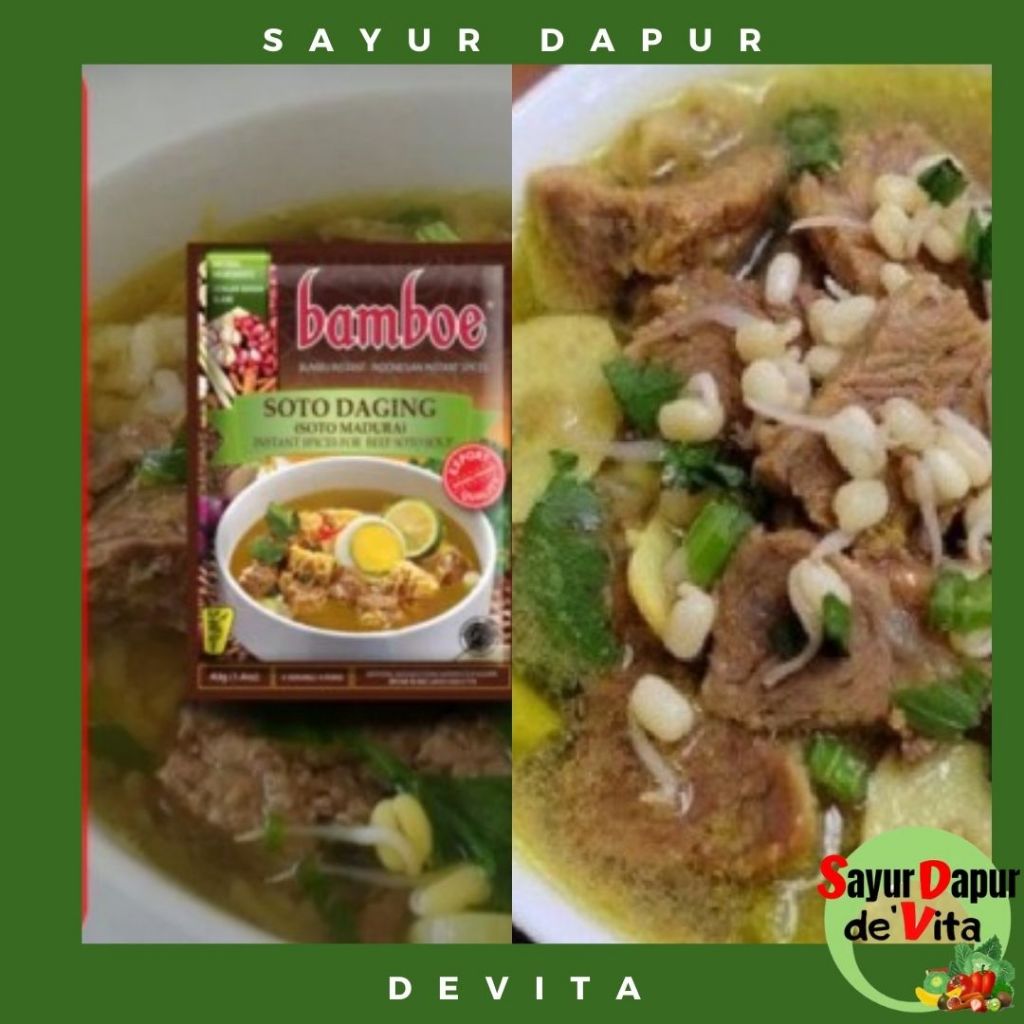 

Soto Daging Bumbu Bamboe Ala Devita Siap Makan