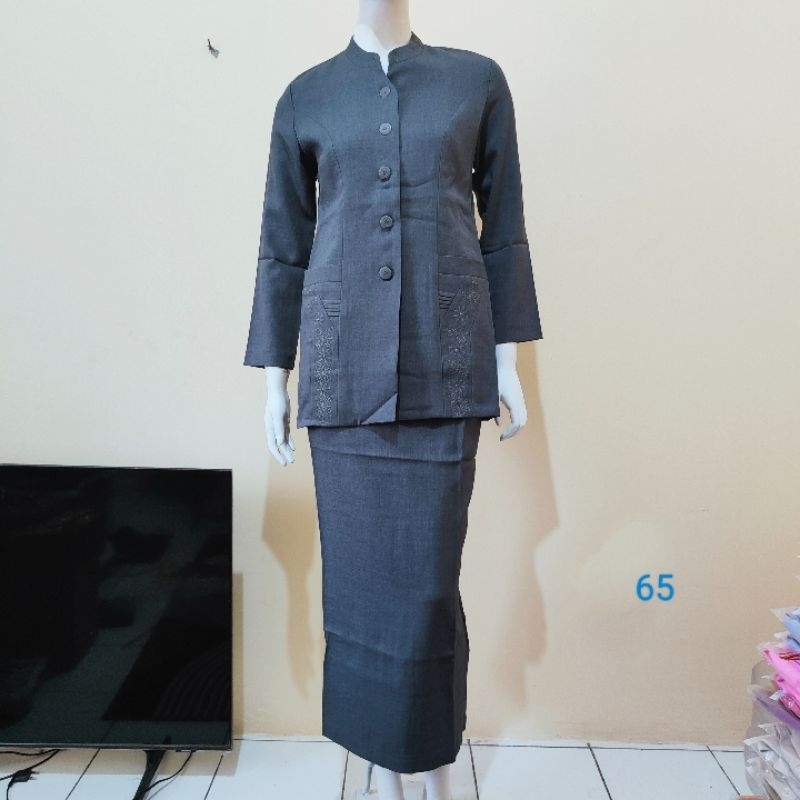 Termurah Setelan Baju Kantor Wanita Dinas ASN warna abu