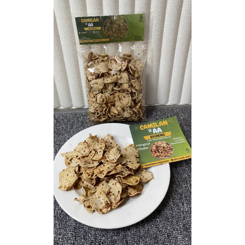 

Basreng Pedas Daun Jeruk bumbu Chili Oil / Basreng Premium Pedas 200gr