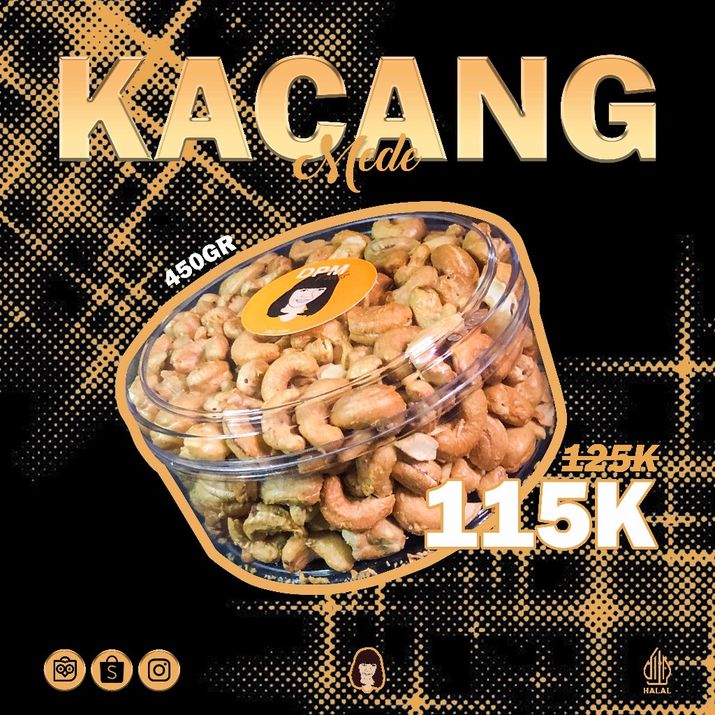 

Kacang Mede Roasted / Oven Panggang 450gr By DPM Foods
