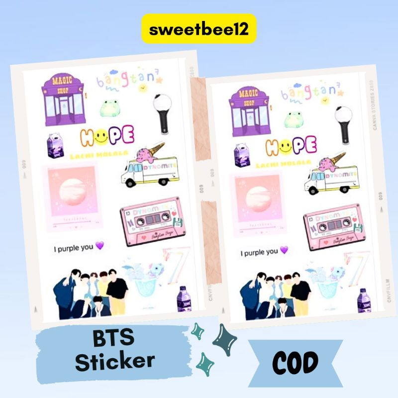 

Sticker BTS Cute Aesthetic A6