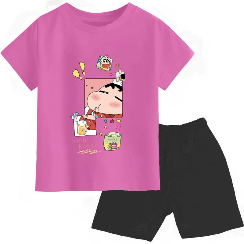 Setelan anak shinchan setelan anak trend kekinian setelan viral unisex