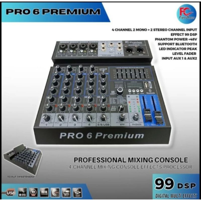 mixer firstclass premium 6 mixer Ashley 6 channel