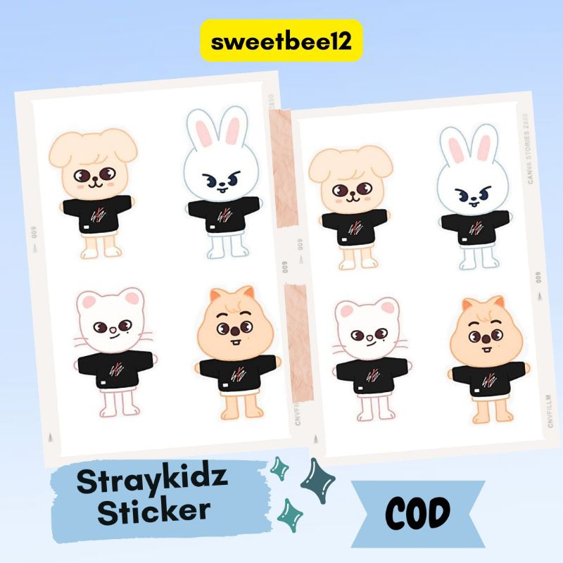

Straykidz Skzoo Sticker Lucu Kpop Cute