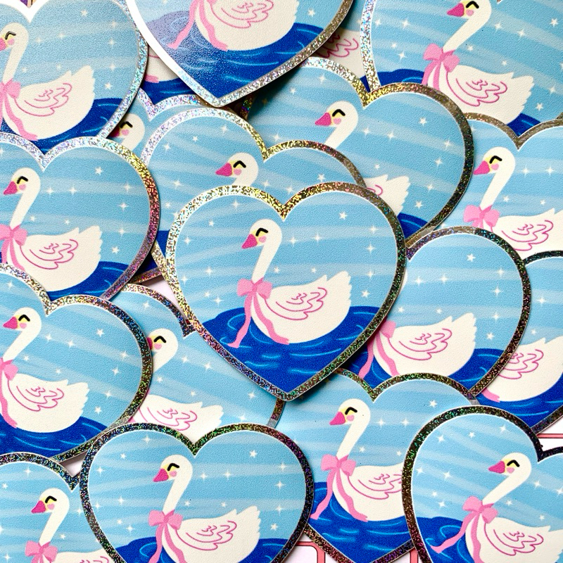 

Frivstudio SWAN LAKE Hologram sticker
