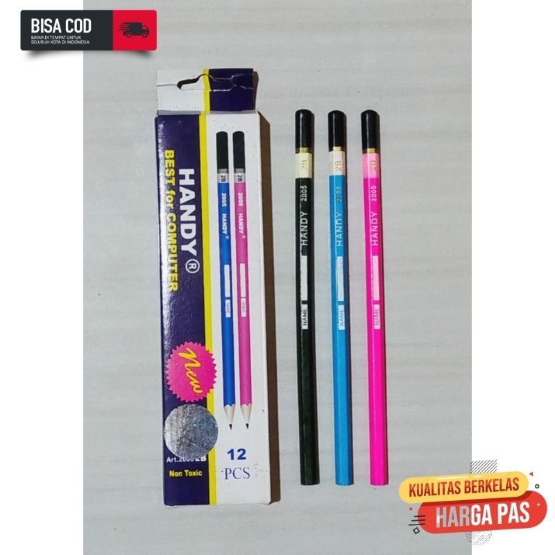 

Pensil 2B Handy 1 pack isi 12 pcs