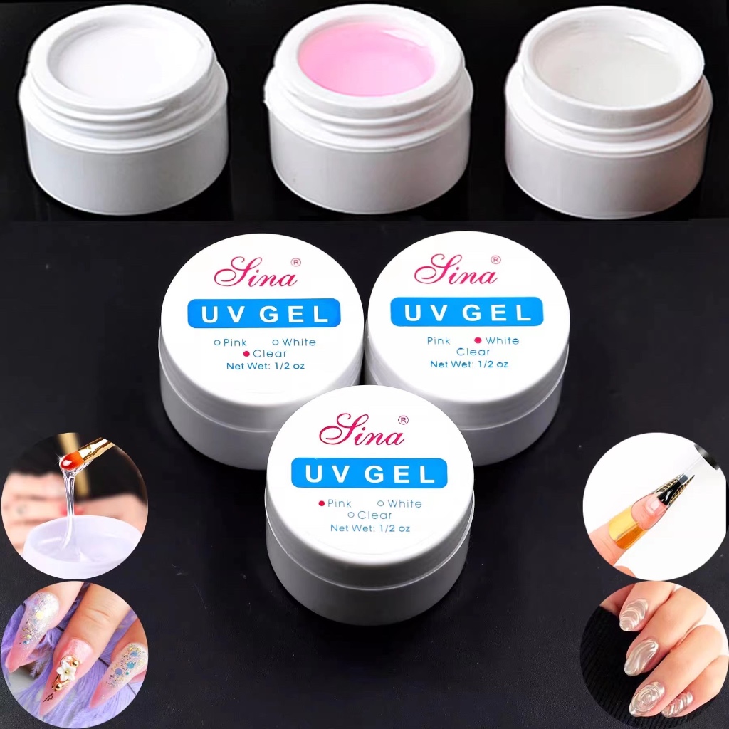 Sina UV Builder gel nail sculpture // Gel Extention Sina Clear
