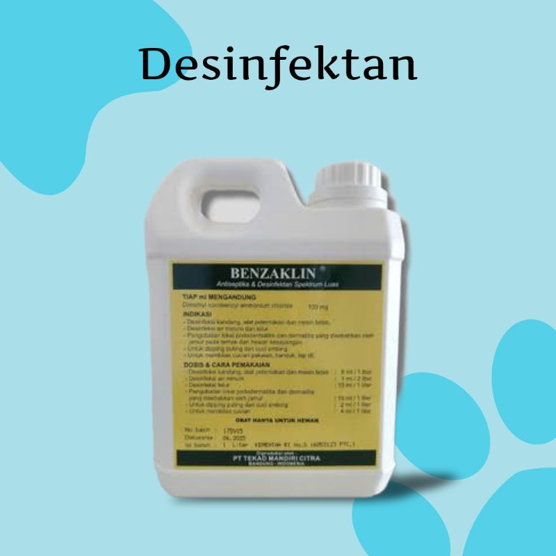Desinfektan Benzaklin 1 liter TMC