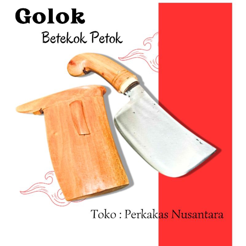 Bedog Petok Betekok Kupas Kelapa Berkebun Baja Per Asli Super Tajam