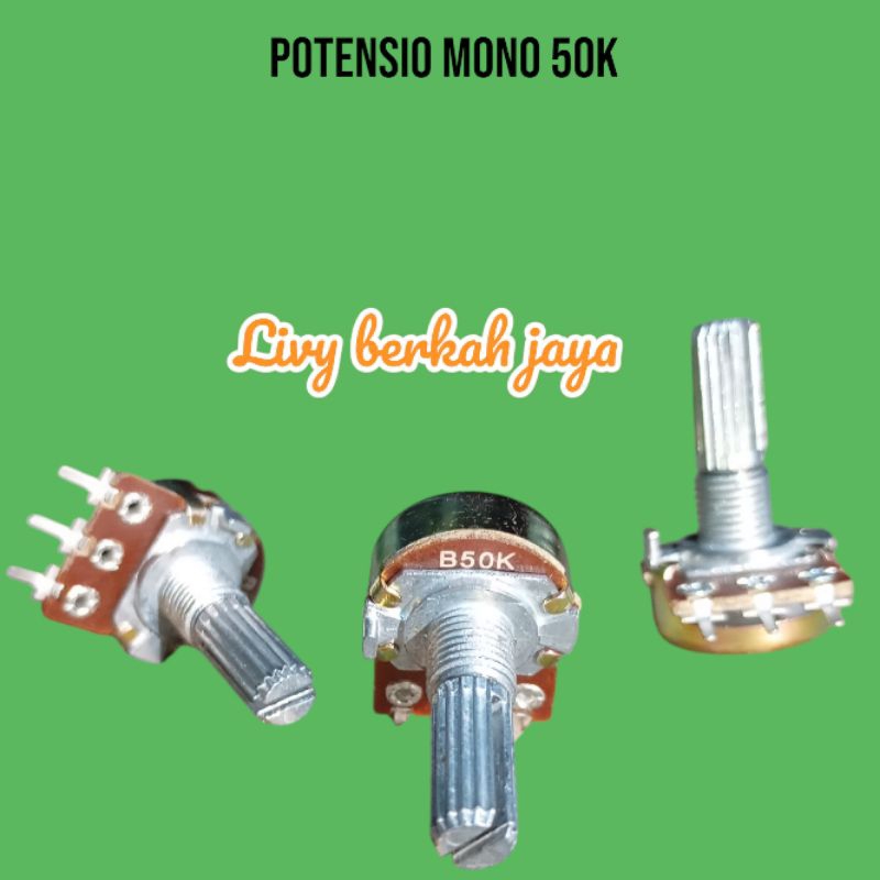 potensio mono 50k / stereo 50k /10k/20k potensio mono 100k / potensio stereo 50k bagus