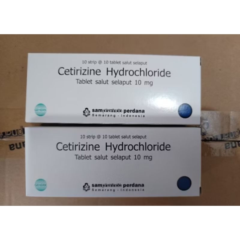 Cetirizine Hydrochloride 10mg Box PT. Sampharindo