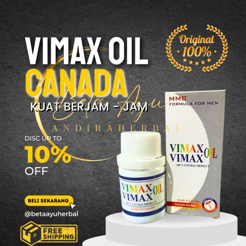 VIMAX OIL CANADA ASLI ORIGINAL 100% NATURAL PRODUCT - minyak vimax oil canada berkhasiat untuk mempe