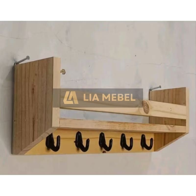 Rak Bumbu Rak Buku Capstok Rak Ambalan Jati Belanda Kode Q15