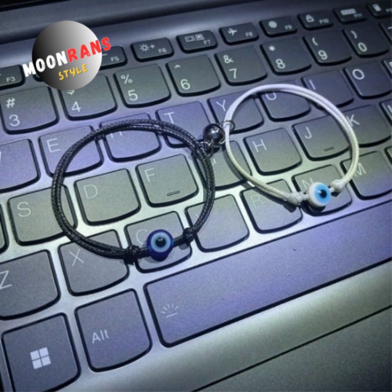 gelang mata biru//gelang tali manik mata biru// eye bracelet// G14