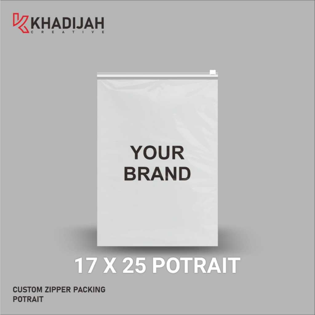 

ZIPPER BAG SABLON 1 MUKA 17 X 25 CM 500 PCS