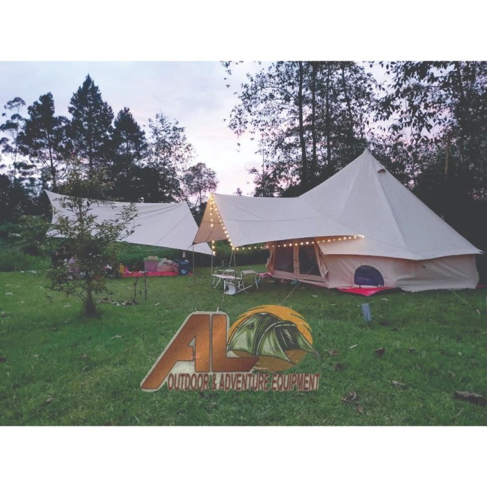 Tenda safari glamping tenda keluarga