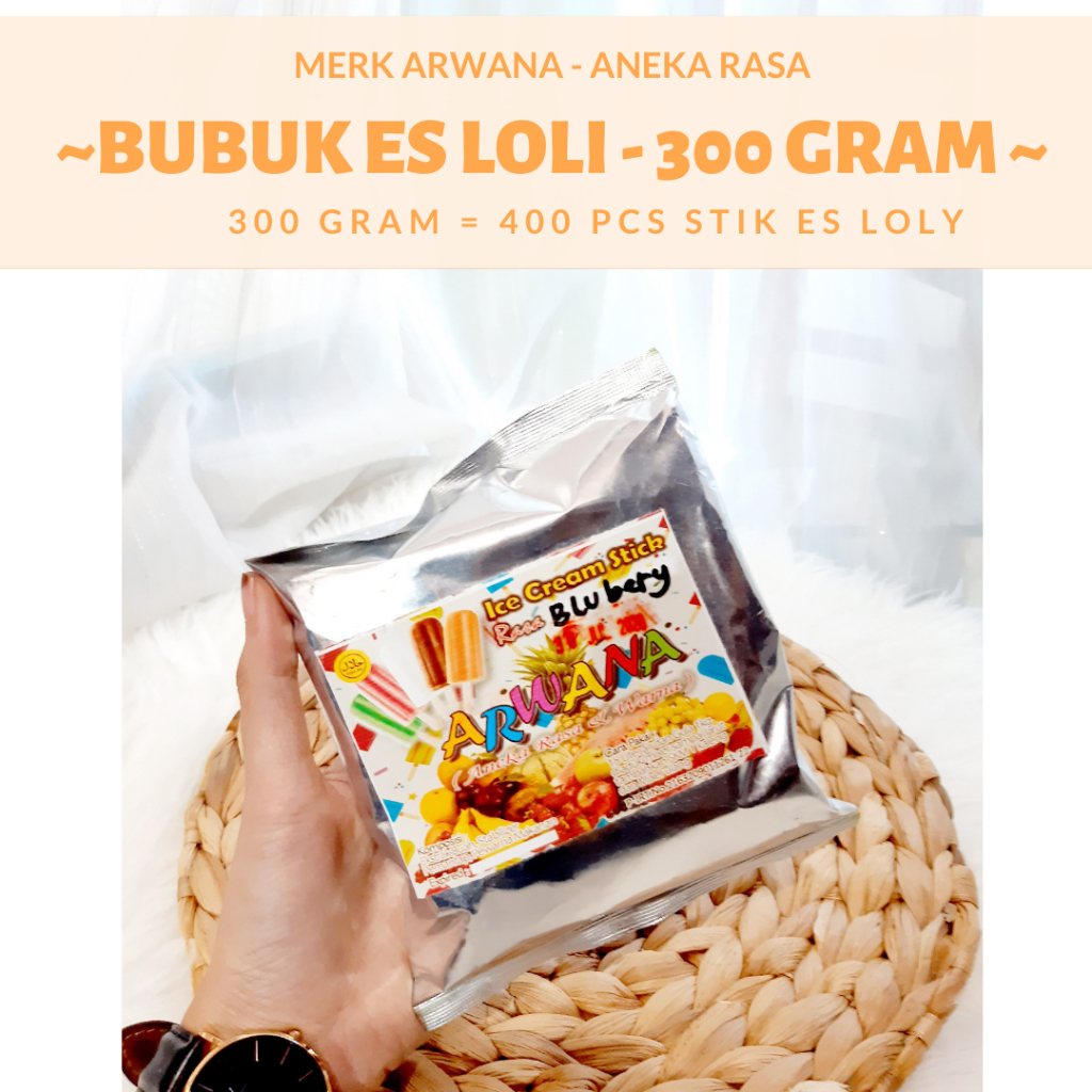 

Bubuk Es Loly Bubuk Es Cream Loli 300 gram Bahan Es Krim Instan Loly Es CreamVira