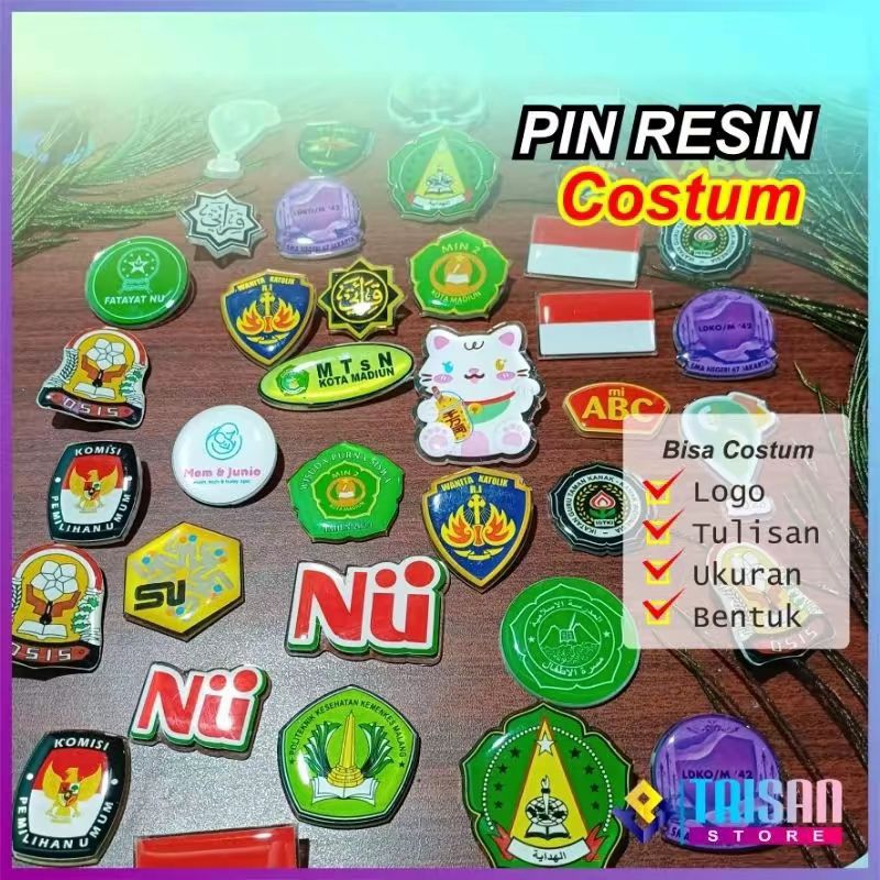 pin resin magnet (costum)