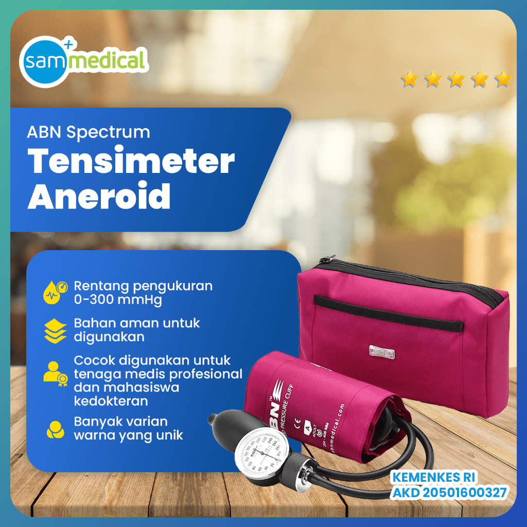 ABN SPECTRUM Tensimeter Aneroid / Tensi Jarum / Tensimeter Manual / Alat Ukur Tekanan Darah