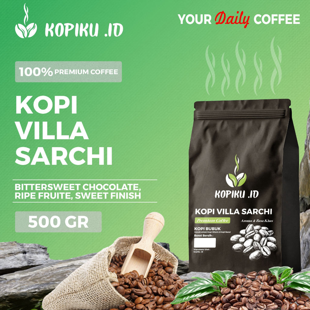 

Kopiku.id - Bubuk kopi Villa Sarchi Premium Coffee Bitter Sweet 500gr